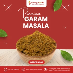 Traditional garam masala spice blend used in Pakistani and Indian dishes.