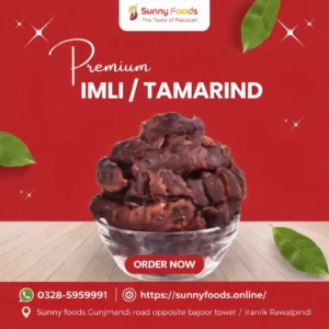 Buy natural dried Imli (Tamarind) online in Pakistan – Sunny Foods Rawalpindi, available in 250g, 500g and 1kg packs