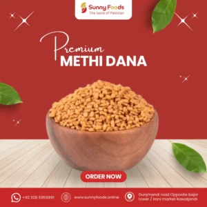 Fenugreek seeds used in spice blends, pickles, and herbal remedies.