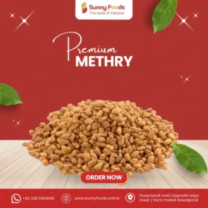 Crispy methry snack served as a traditional tea-time snack.