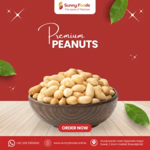 Fresh peanuts in a bowl used for snacks and cooking recipes.