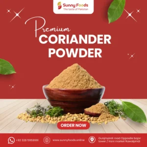 Fine coriander powder used in curries and spice mixes.