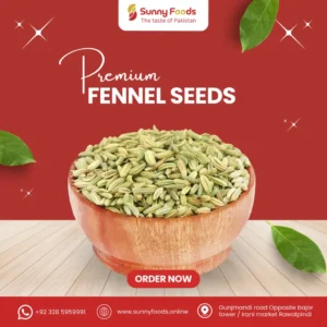 Fresh fennel seeds used in desserts, tea, and mouth fresheners.