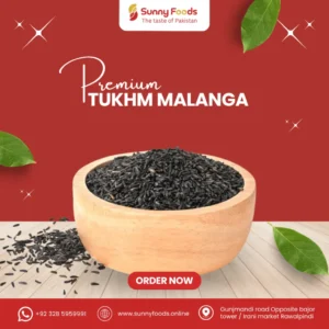 Basil seeds soaked in water used in refreshing summer drinks and desserts